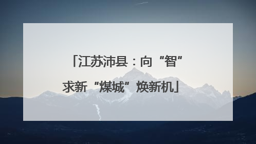 江苏沛县：向“智”求新“煤城”焕新机